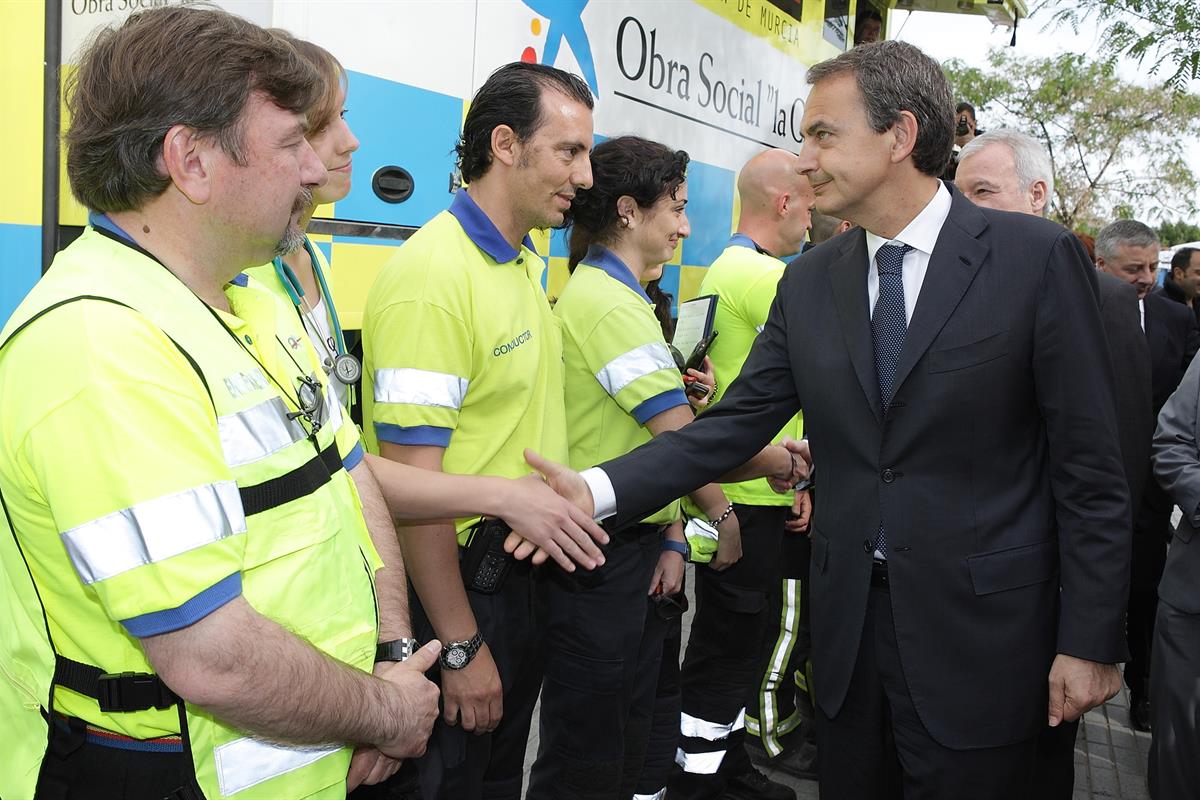 13/05/2011. El presidente visita las zonas afectadas por el terremoto de Lorca. El presidente del Gobierno, José Luis Rodríguez Zapatero, du...