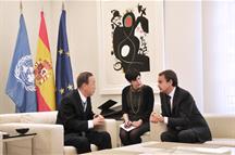 José Luis Rodríguez Zapatero y Ban Ki-moon José Luis Rodríguez Zapatero y Ban Ki-moon