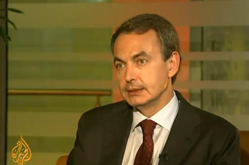 28/02/2011. Entrevista del presidente del Gobierno a Al Jazeera. El presidente del Gobierno, José Luis Rodríguez Zapatero, en la entrevista ...