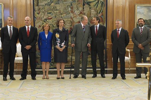 12/07/2011. El presidente asiste a la jura o promesa de los nuevos cargos del Gobierno. El presidente del Gobierno, José Luis Rodríguez Zapa...