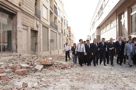 13/05/2011. El presidente visita las zonas afectadas por el terremoto de Lorca. El presidente del Gobierno, José Luis Rodríguez Zapatero, du...