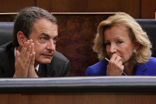 2/09/2011. El presidente asiste al pleno para la reforma de la Constitución. El presidente del Gobierno, José Luis Rodríguez Zapatero, junto...
