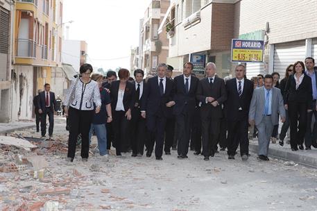 13/05/2011. El presidente visita las zonas afectadas por el terremoto de Lorca. El presidente del Gobierno, José Luis Rodríguez Zapatero, du...