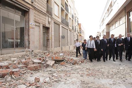 13/05/2011. El presidente visita las zonas afectadas por el terremoto de Lorca. El presidente del Gobierno, José Luis Rodríguez Zapatero, du...