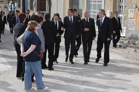 13/05/2011. El presidente visita las zonas afectadas por el terremoto de Lorca. El presidente del Gobierno, José Luis Rodríguez Zapatero, du...