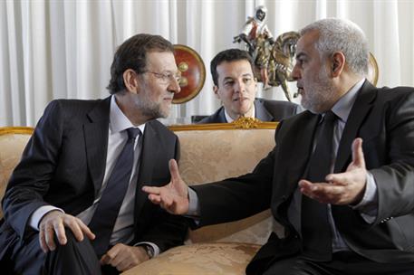 18/01/2012. Viaje del presidente del Gobierno a Marruecos. El presidente del Gobierno, Mariano Rajoy, se reúne con el presidente del Gobiern...