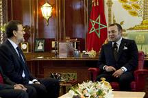 El presidente del Gobierno junto al Rey de Marruecos