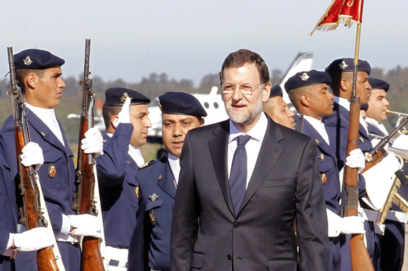 18/01/2012. Viaje del presidente del Gobierno a Marruecos. El presidente del Gobierno, Mariano Rajoy, en Rabat