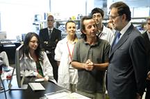 Rajoy en CNIC (Pool Moncloa)