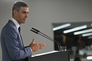 6/10/2026. Pedro Sánchez atiende a los medios de comunicación durante la rueda de prensa celebrada en La Moncloa