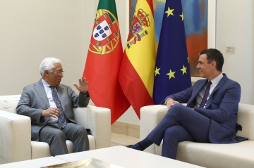 26/05/2022. Pedro Sánchez mantiene un encuentro de trabajo con el primer ministro de la República Portuguesa, António Costa