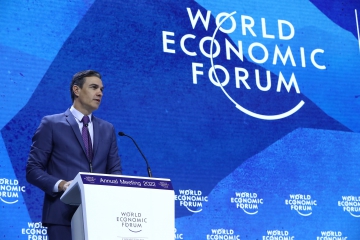 24/05/2022. Pedro Sánchez participa en la 51ª edición del Foro Económico Mundial de Davos