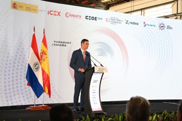 23/07/2025. Pedro Sánchez interviene en el Encuentro Empresarial Paraguay-España