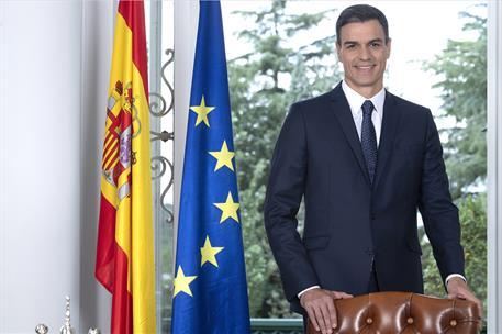 18/07/2018. Foto oficial 1: Pedro Sánchez, presidente del Gobierno