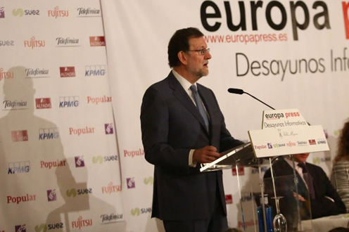 27/02/2017. Mariano Rajoy en Desayuno Europa Press. Mariano Rajoy presenta a Juan Manuel Moreno en Desayuno Informativos Europa Press