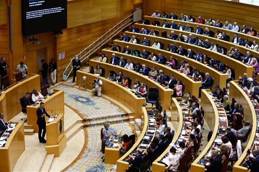 6/09/2022. The President of the Government of Spain appears in the plenary session of the Upper House of Parliament