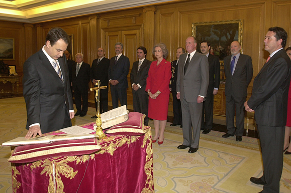 17/04/2004. José Luis Rodríguez Zapatero. Toma de posesión como presidente del Gobierno de José Luis Rodríguez Zapatero