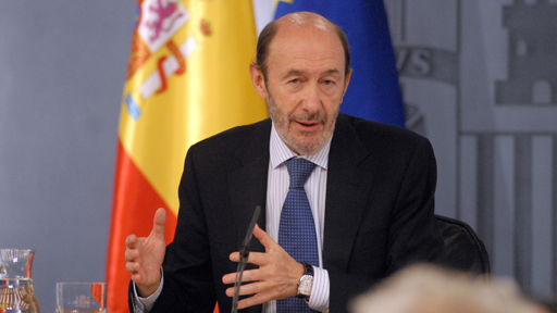 20/05/2011. Consejo de Ministros: vicepresidente Alfredo Pérez Rubalcaba