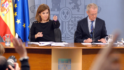 18/01/2013. Consejo de Ministros: Sáenz de Santamaría y Morenés