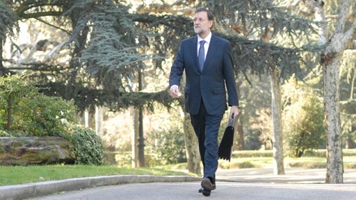 21/12/2011. Llegada de Mariano Rajoy a La Moncloa