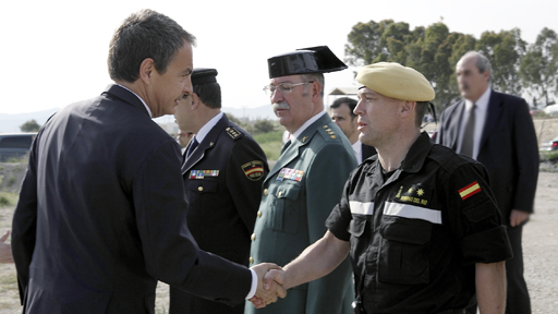13/05/2011. El presidente visita las zonas afectadas por el terremoto de Lorca