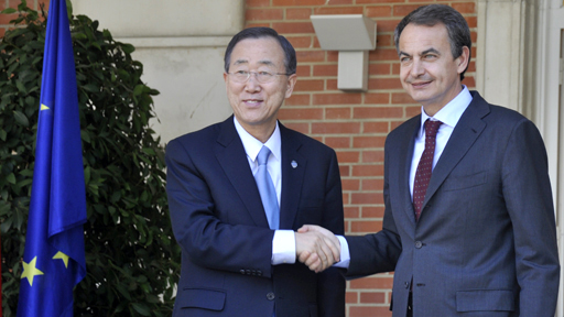 18/03/2011. El presidente se reúne con el secretario general de la ONU