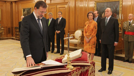 21/12/2011. Toma de posesión de Mariano Rajoy
