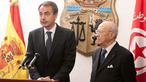 2/03/2011. Visita del presidente del Gobierno, José Luis Rodríguez Zapatero, a Túnez