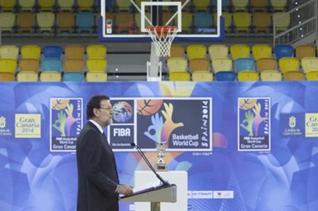 15/03/2014. Rajoy inaugura el polideportivo "Gran Canaria Arena"