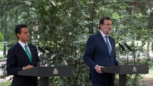 10/06/2014. Rajoy junto a Peña Nieto