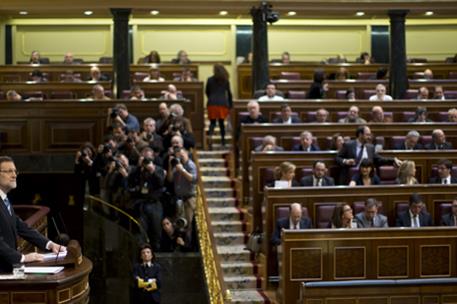 25/02/2014. Rajoy asiste al debate sobre el estado de la nación