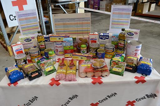 Lote de alimentos incluidos en el Programa 2019 de ayuda alimentaria