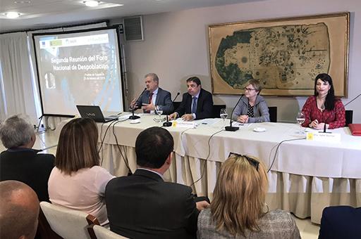 El ministro Luis Planas en la inauguración del Foro Nacional de Despoblación