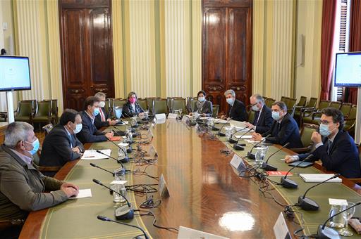 El ministro Luis Planas en la reunión del Comité Asesor Agrario 
