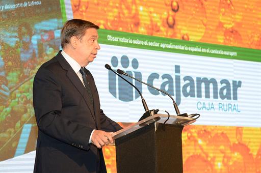 Luis Planas durante su intervención en el acto