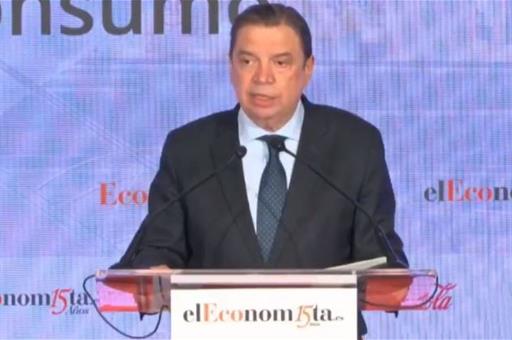 El ministro Planas durante su intervención en la inauguración del “I Foro del retail y del gran consumo”
