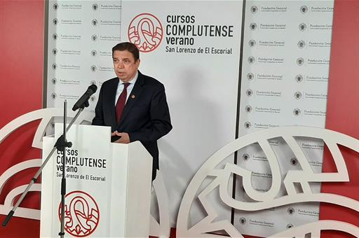 El ministro Luis Planas durante su intervención