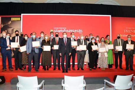 El ministro Luis Planas, en la ceremonia de entrega de los XXXIII Premios Alimentos de España