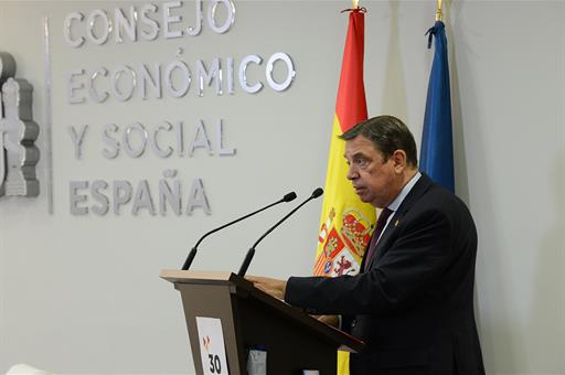 Luis Planas, en la presentación del informe 