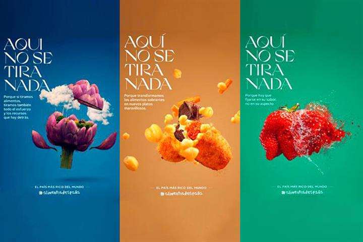 Cartelas de la campaña “Aquí no se tira nada”