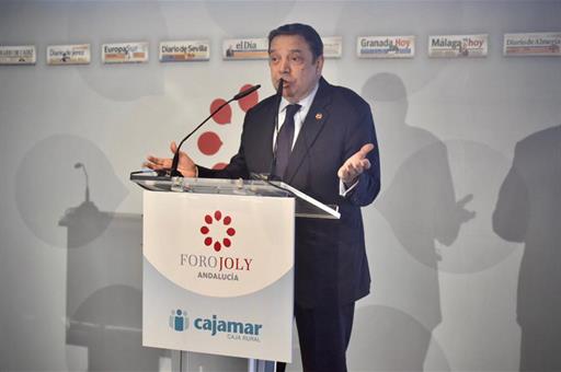 Luis Planas durante su intervención en el acto