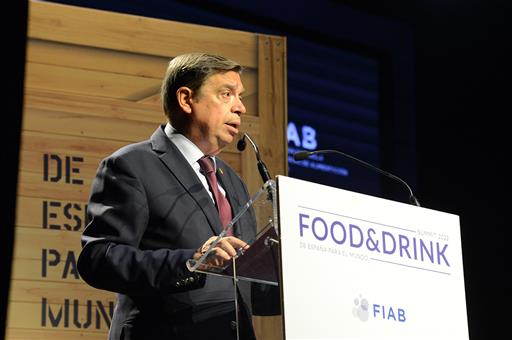 El ministro Luis Planas, en la inauguración de la IX edición de Food & Drink Summit