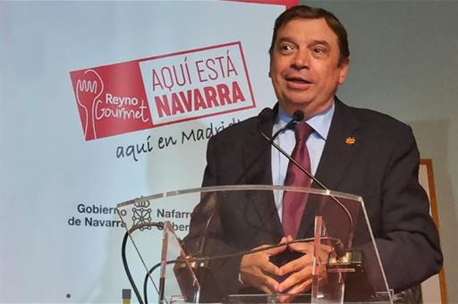 El ministro de Agricultura, Pesca y Alimentación, Luis Planas, en la presentación de 