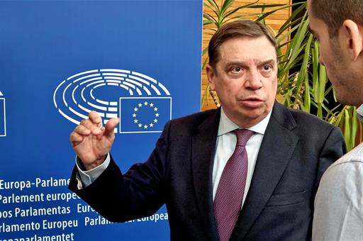 17/01/2023. Minister Luis Planas visits the European Parliament. The Minister for Agriculture, Fisheries and Food, Luis Planas, at the Europ...