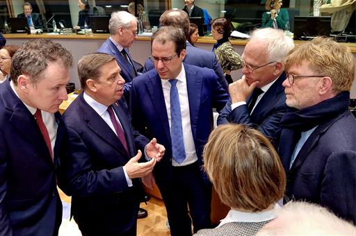 El ministro de Agricultura, Pesca y Alimentación, Luis Planas, asiste en Bruselas al Consejo de Ministros de Agricultura y Pesca