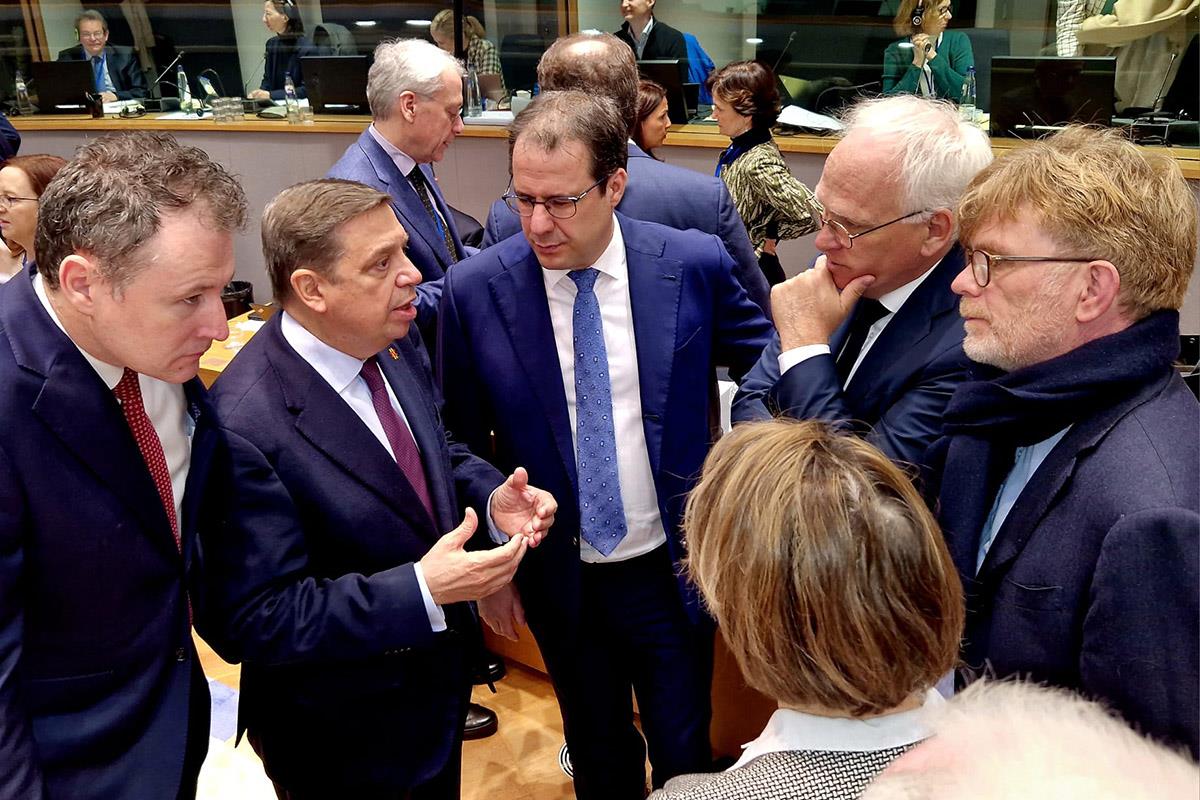 26/02/2024. Council of Agriculture and Fisheries Ministers of the EU. The Minister for Agriculture, Fisheries and Food, Luis Planas, attends...