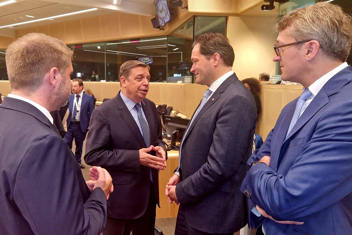 27/05/2024. European Council of Agriculture Ministers. The Minister for Agriculture, Fisheries and Food, Luis Planas, attends the European C...