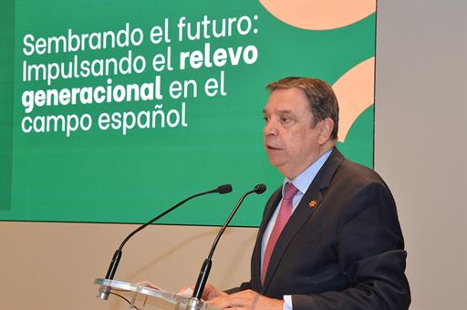 El ministro de Agricultura, Pesca y Alimentación, Luis Planas, durante su intervención en la jornada.