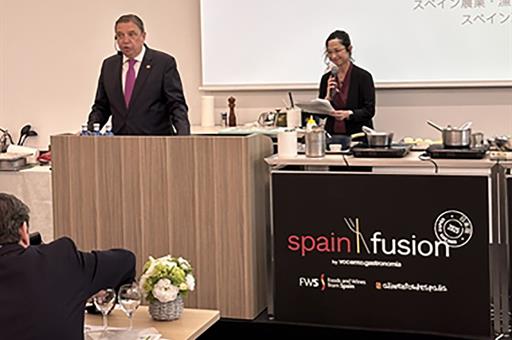 El ministro en el evento