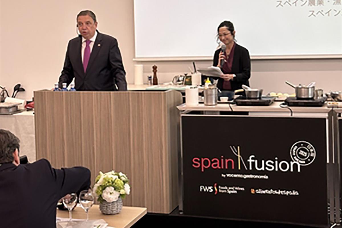 El ministro en el evento
